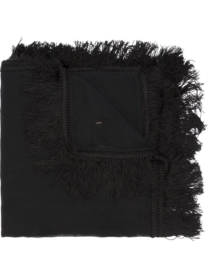 Saint Laurent Frayed Scarf