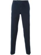 Boglioli Stretch Chino Trousers, Men's, Size: 54, Blue, Cotton/spandex/elastane