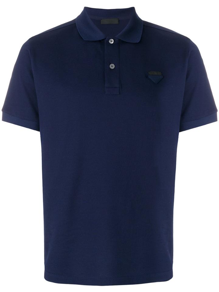 Prada Piquet Bowling Shirt - Blue
