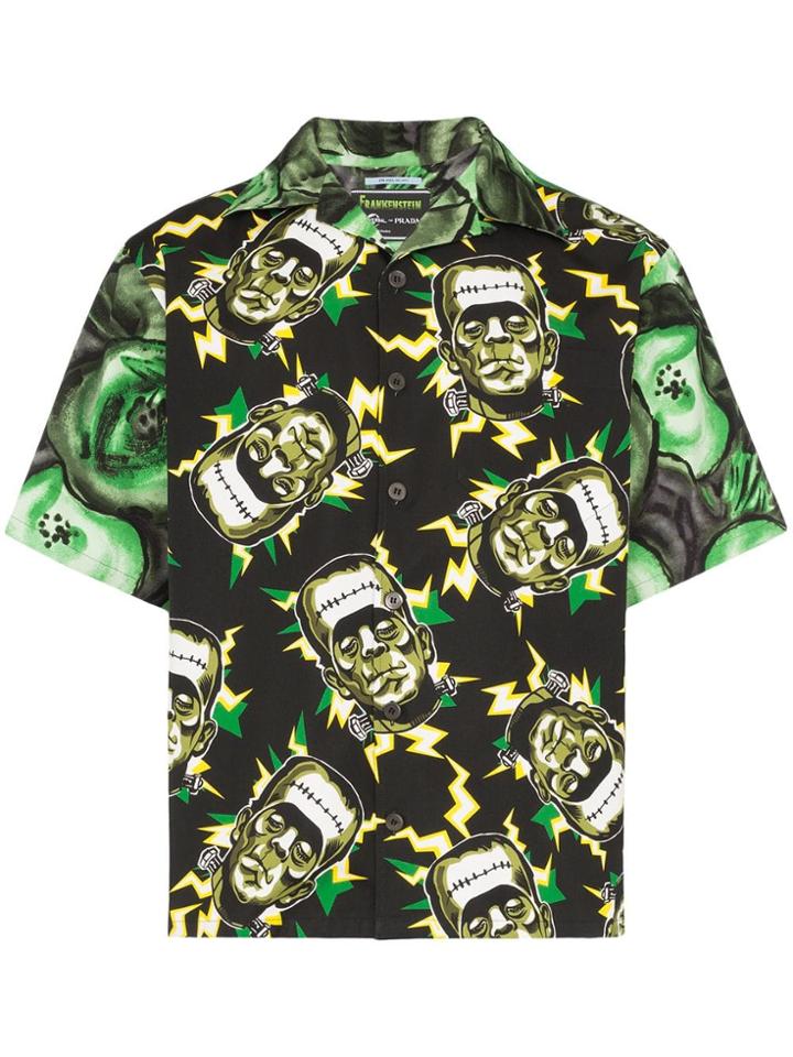 Prada Frankenstein-print Shirt - Green
