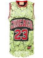 Lace Insert Chicago Jersey - Women - Polyester - One Size, Green, Polyester, Night Market