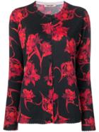 Roberto Cavalli Parrot Tulip Print Cardigan - Black