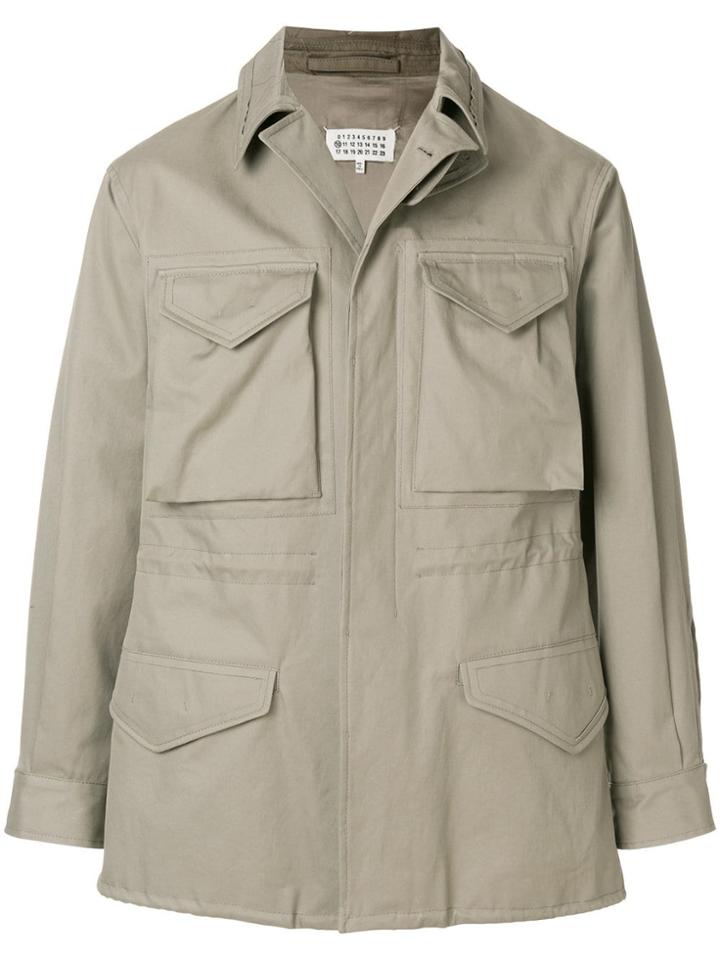Maison Margiela Multi-pocket Shirt Jacket - Neutrals