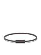 Le Gramme 9 Grammes Cable Bracelet - Black Silver