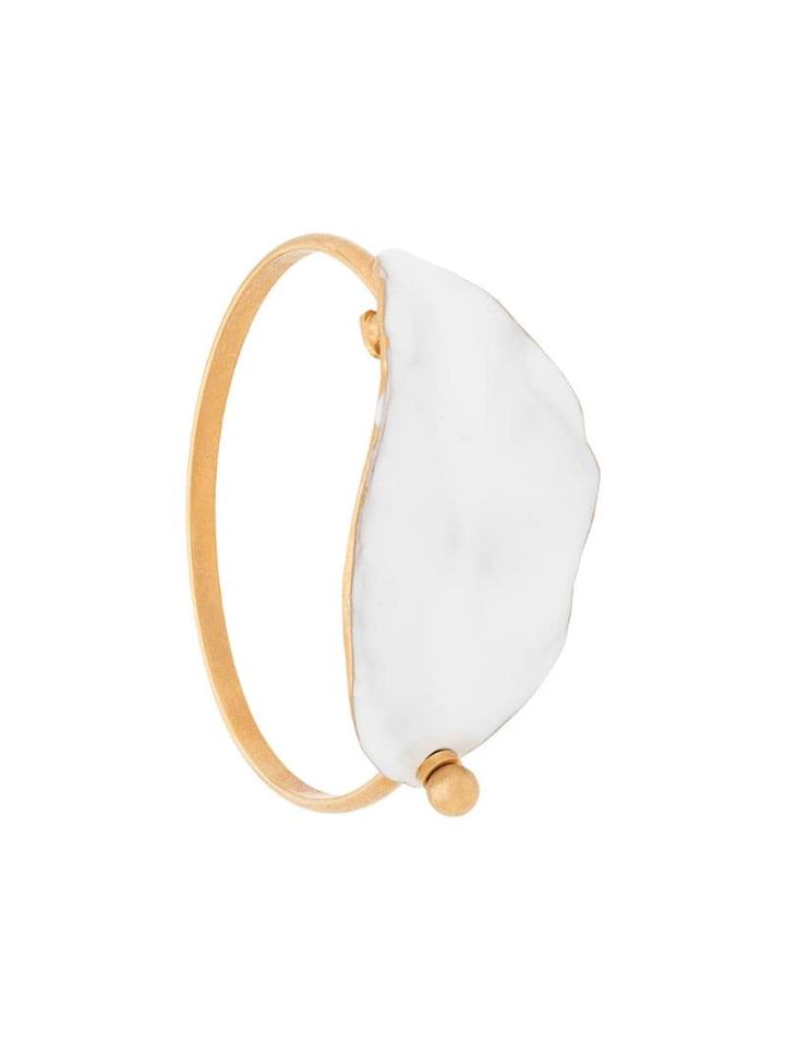 Marni Central Stone Bangle - Gold