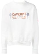 C.e. Slogan Embroidered Top, Men's, Size: Medium, White, Cotton