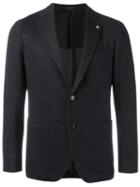 Tagliatore Single Breasted Dinner Jacket, Men's, Size: 46, Black, Cotton/virgin Wool/polyamide/cupro