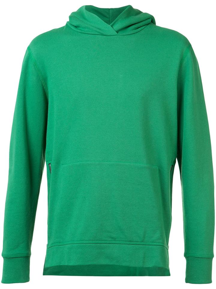 John Elliott Zipped Side Pockets Hoodie - Green