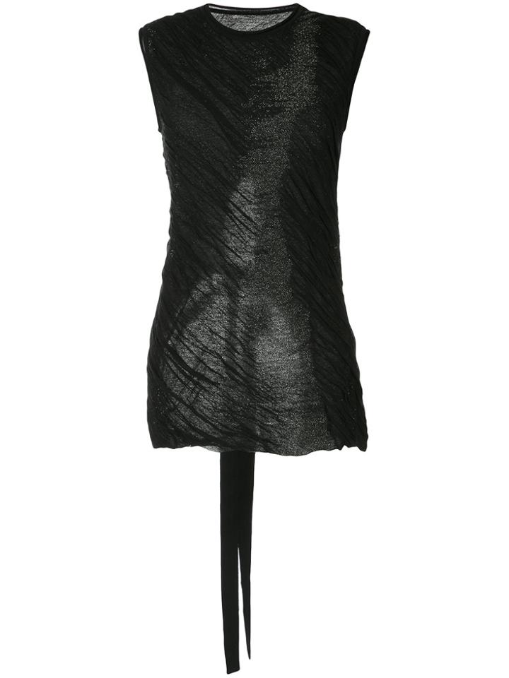 Uma Wang Tie Back Top - Black