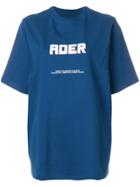 Ader Printed Logo T-shirt - Blue