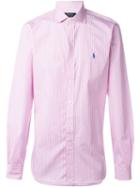 Polo Ralph Lauren Striped Button Down Shirt, Men's, Size: 17 1/2, Pink/purple, Cotton
