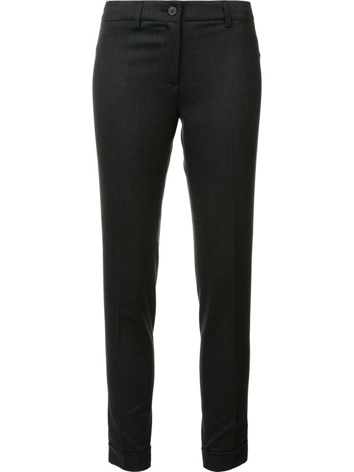 Fabiana Filippi Skinny Cropped Trousers - Grey