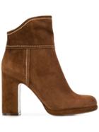 L'autre Chose High Heeled Ankle Boots - Brown