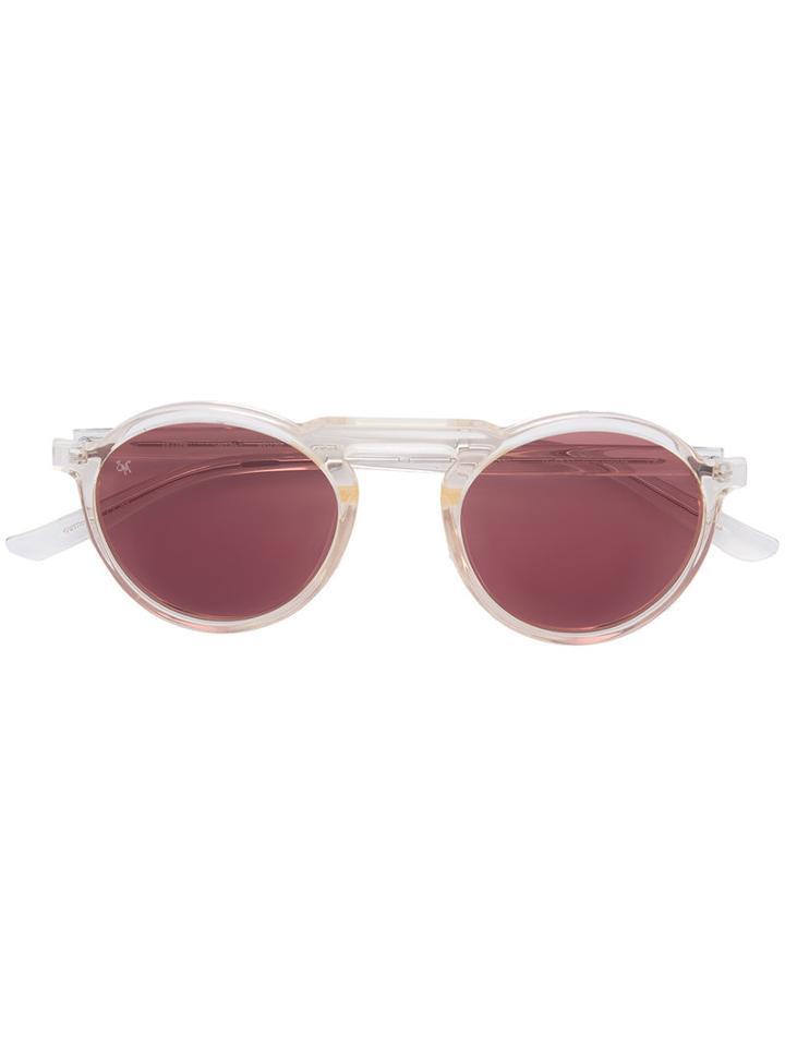 Smoke X Mirrors - Letter Sunglasses - Unisex - Acetate - One Size, Nude/neutrals, Acetate