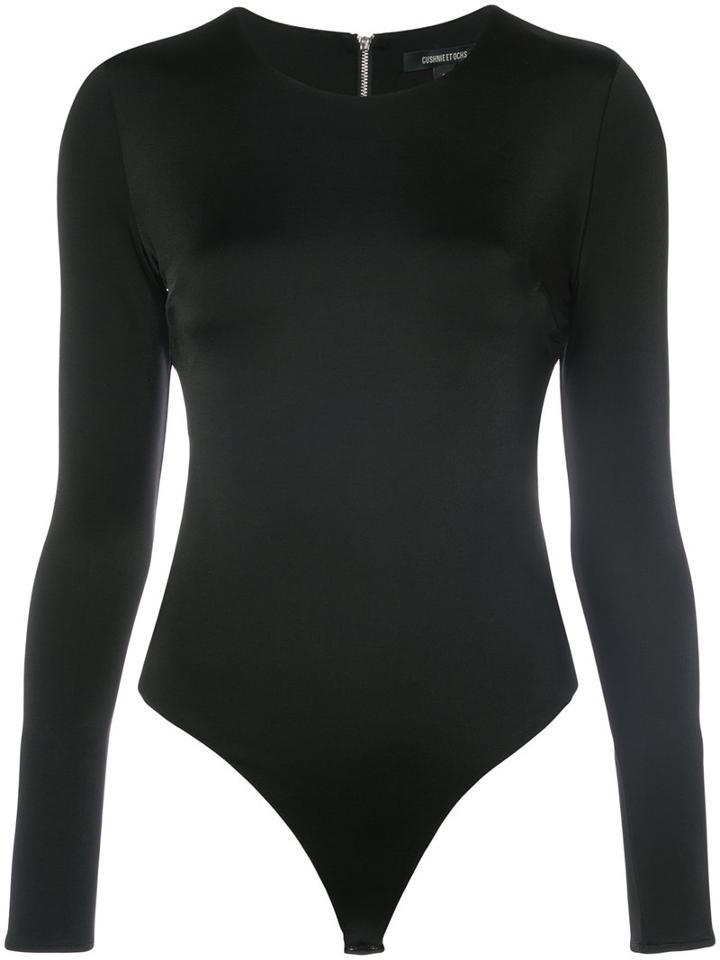 Cushnie Et Ochs - Cutout Bodysuit - Women - Spandex/elastane/viscose - M, Black, Spandex/elastane/viscose