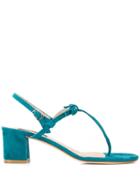 Fabio Rusconi Block Heel Sandals - Blue