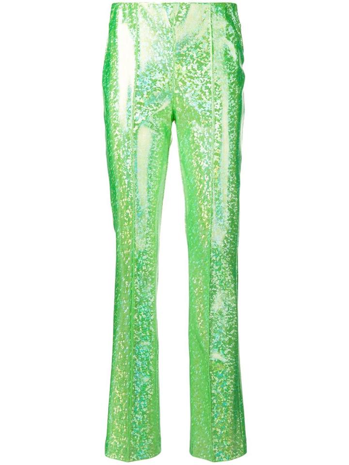 Saks Potts High-waisted Sequin Trousers - Green