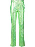 Saks Potts High-waisted Sequin Trousers - Green