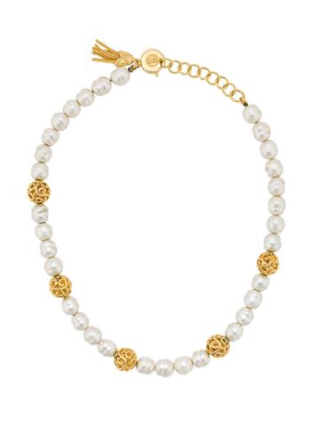 Sonia Rykiel Vintage Beaded Pearl Necklace - White
