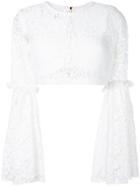 Au Jour Le Jour Lace Trim Floral Shirt - Multicolour