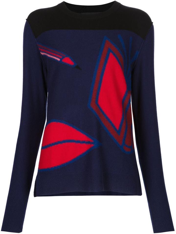 Sonia Rykiel Intarsia Knit Sweater