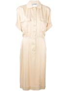 Jean Louis Scherrer Vintage Shirt Dress, Women's, Size: 38, Pink/purple