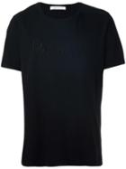 Pierre Balmain Embroidered Logo T-shirt, Men's, Size: 48, Black, Cotton