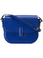 Valextra Iside Shoulder Bag, Women's, Blue, Leather