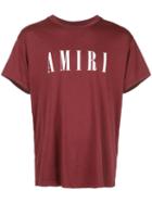 Amiri Logo Print T-shirt - Red