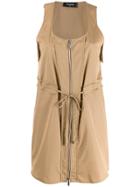 Dsquared2 Zipped Mini Dress - Neutrals