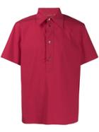 Prada Vintage 1990's Bowling Shirt - Red
