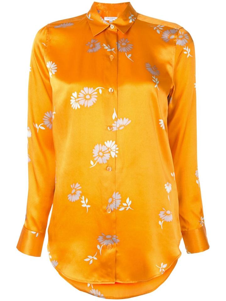 Equipment Floral Print Shirt - Orange