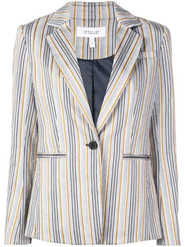 Derek Lam 10 Crosby Striped Blazer - Blue