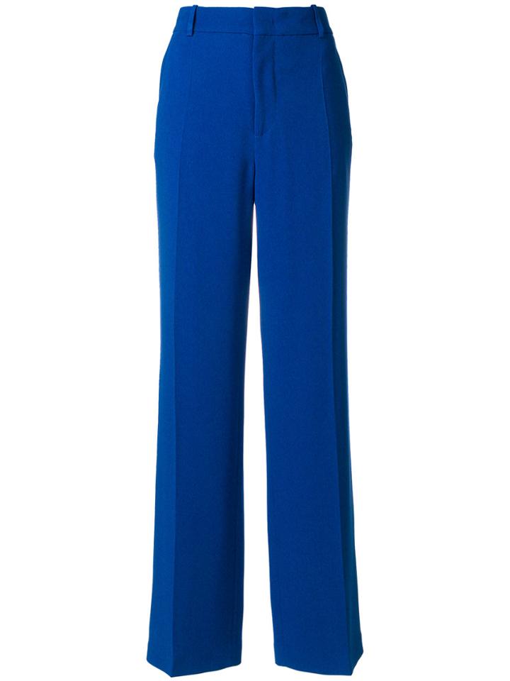 Joseph Flared Palazzo Trousers - Blue