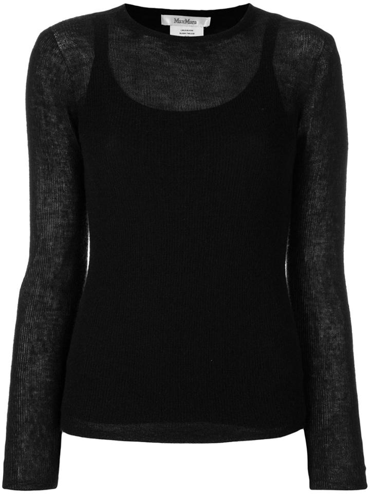 Max Mara Layered Knit Top - Blue