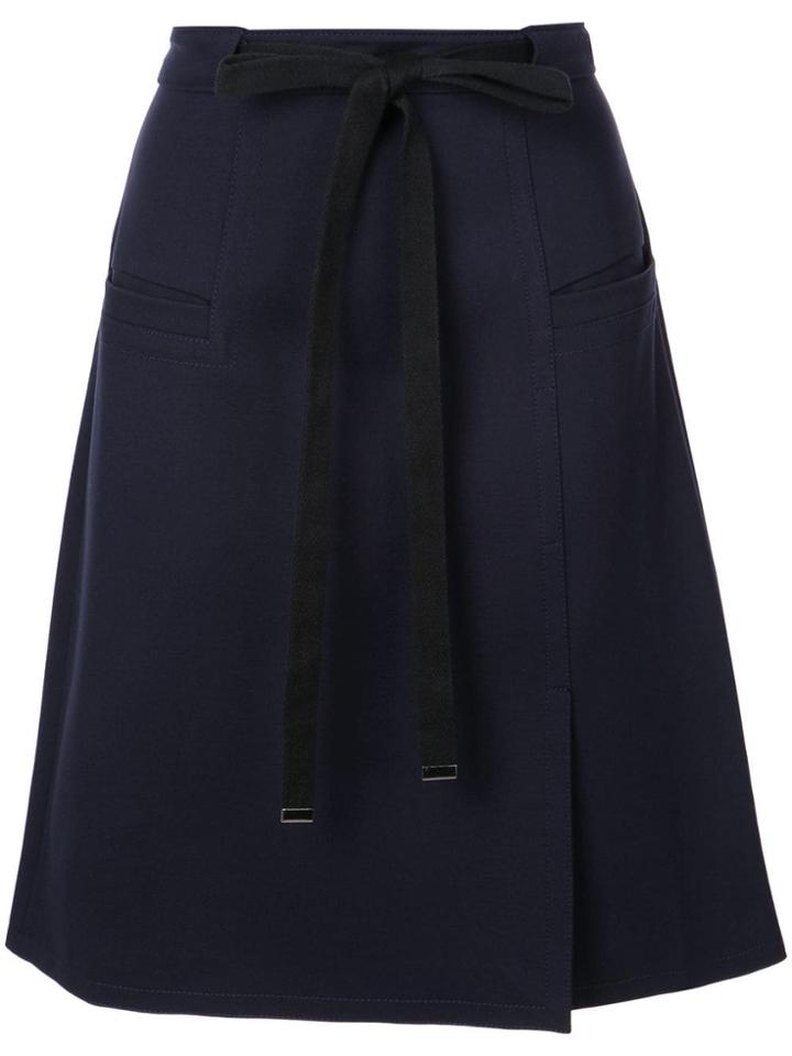 Tibi Bond Stretch Knit Skirt - Blue