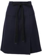 Tibi Bond Stretch Knit Skirt - Blue