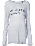 Enfants Riches Déprimés Logo Print T-shirt - Grey
