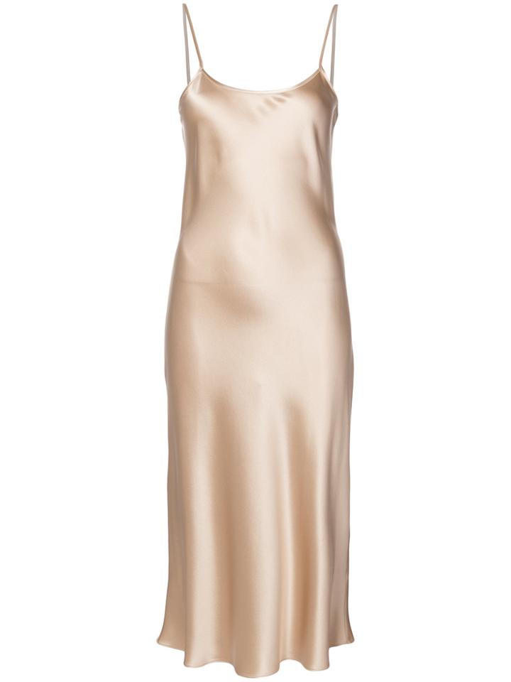 Voz Liquid Midi Dress - Nude & Neutrals