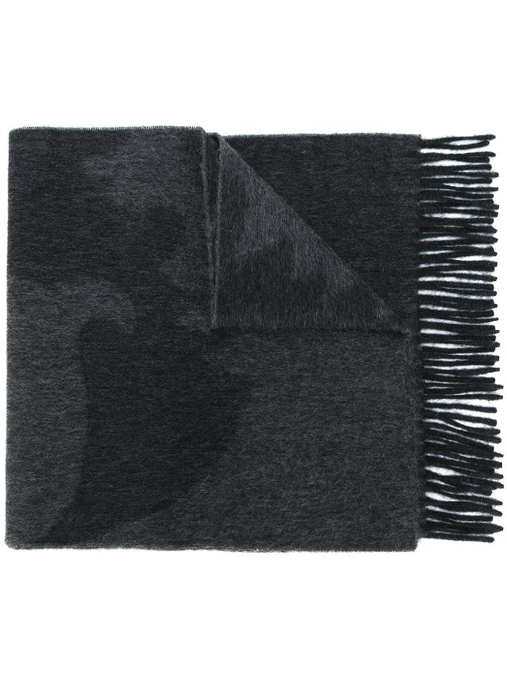 Pringle Of Scotland Giant Emblem Scarf - Grey