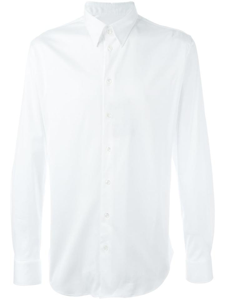 Giorgio Armani Classic Shirt, Men's, Size: 40, White, Cotton