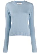 Bottega Veneta Open Knit Details Jumper - Blue
