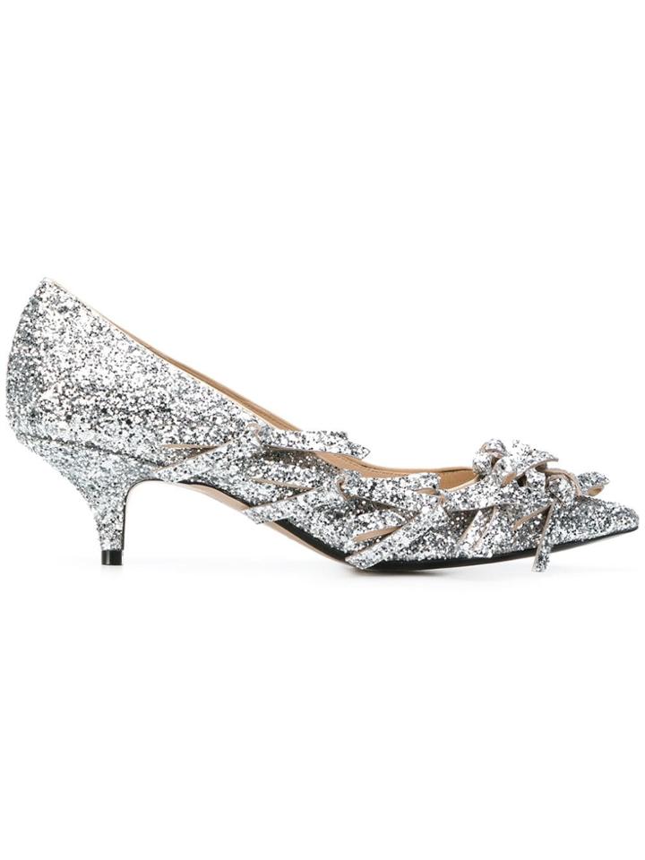 No21 Glitter Pumps - Metallic