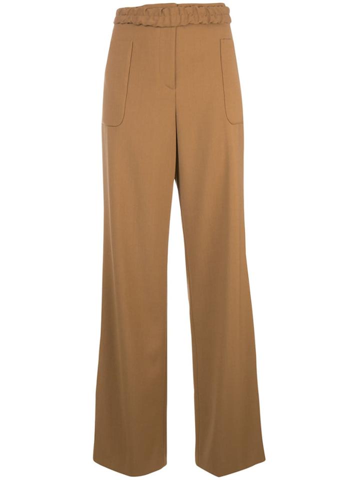 Jil Sander Classic Palazzo Pants - Brown
