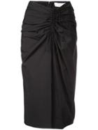 Carolina Herrera Draped Skirt - Black