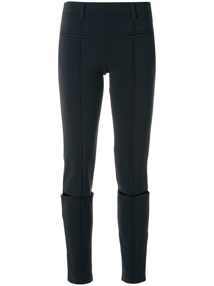 Gloria Coelho - Skinny Trousers - Women - Elastodiene/polyamide - 40, Black, Elastodiene/polyamide