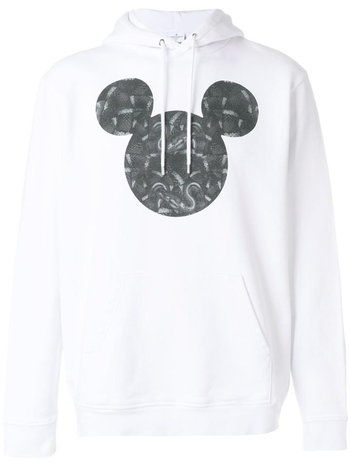 Marcelo Burlon County Of Milan Mickey Mouse Snakes Hoodie - White