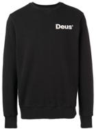 Deus Ex Machina Slogan Print Sweatshirt - Black