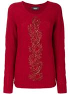 Jo No Fui Embroidered Knit Sweater