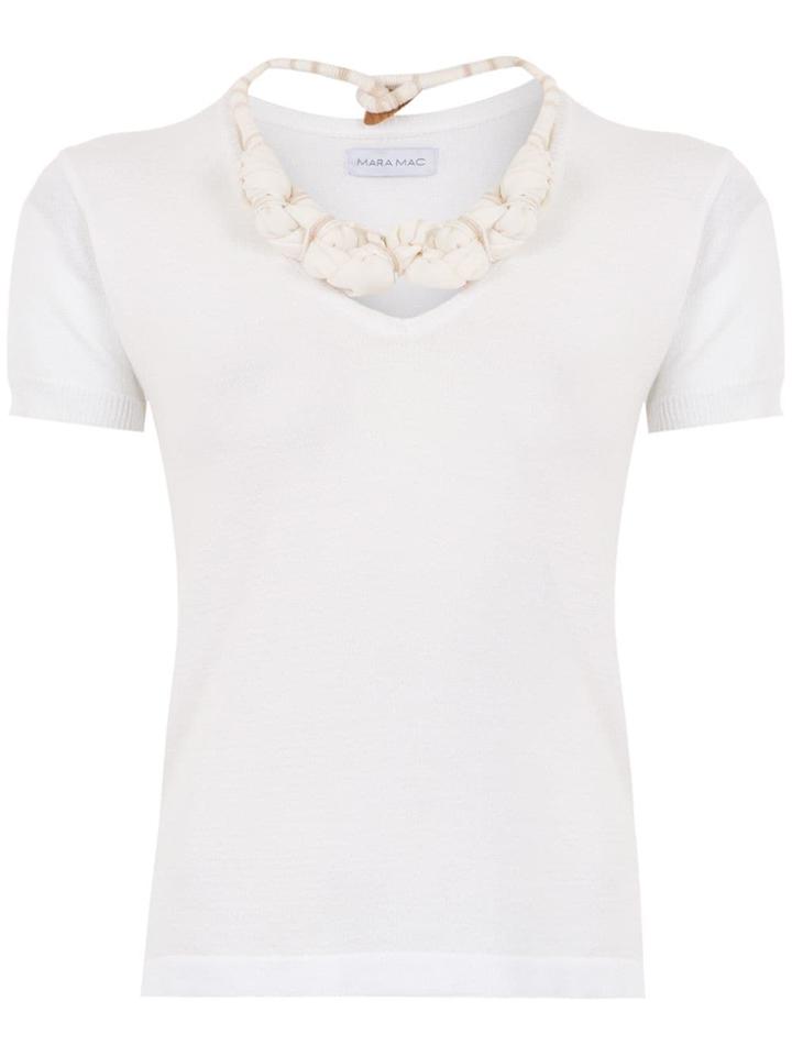 Mara Mac Knitted Top - White